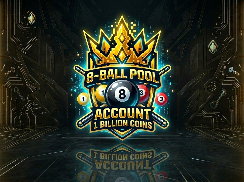 CONTA 8 BALL POOL | 1 BILHÃO DE FICHAS (COINS)