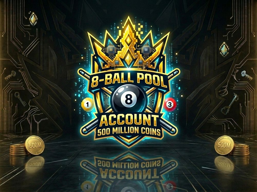 CONTA 8 BALL POOL | 500 MILHÕES DE FICHAS (COINS)
