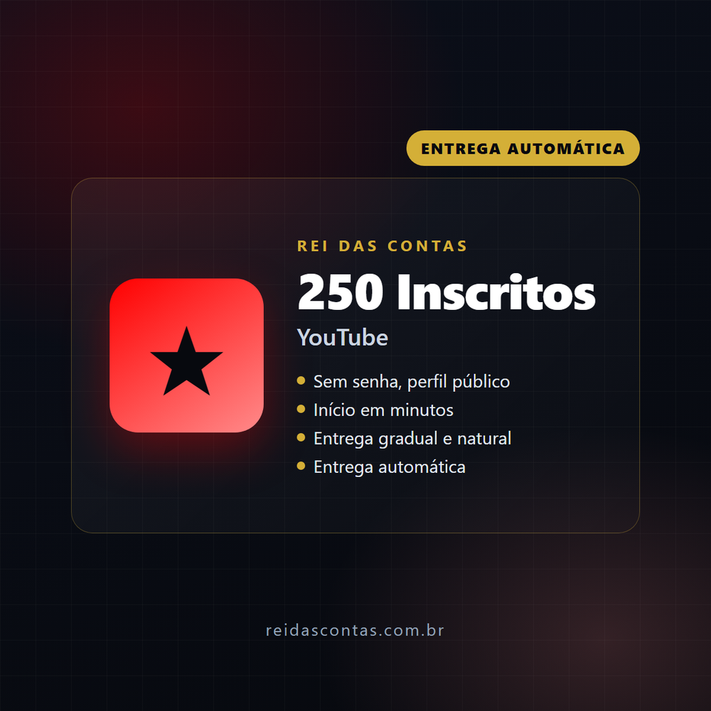 250 Inscritos YouTube